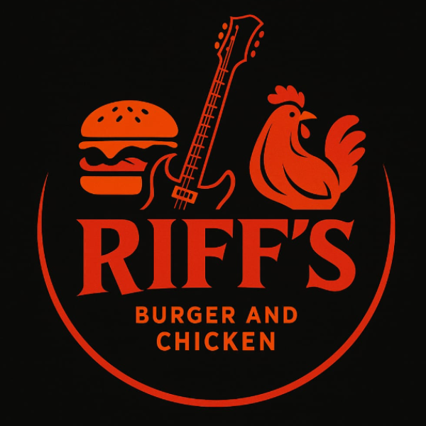 Riff's Burger and chicken - logo