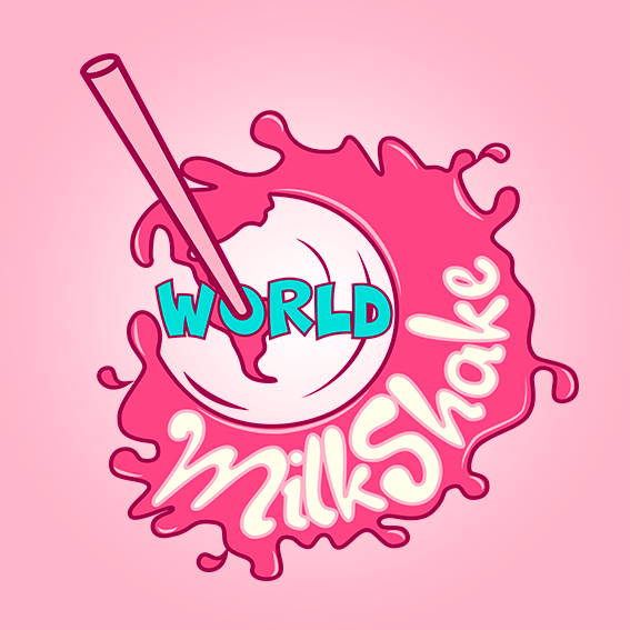 world milk shakes  - logo