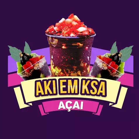 AKI EM KSA AÇAÍ - logo