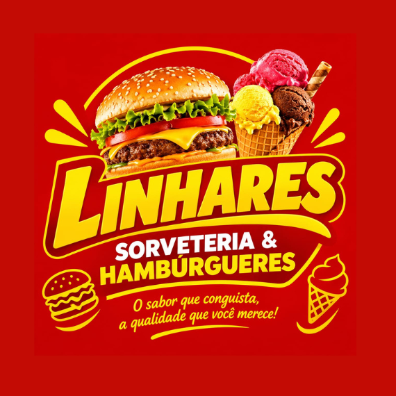 Linhares Sorvetes e Hamburgueres - logo