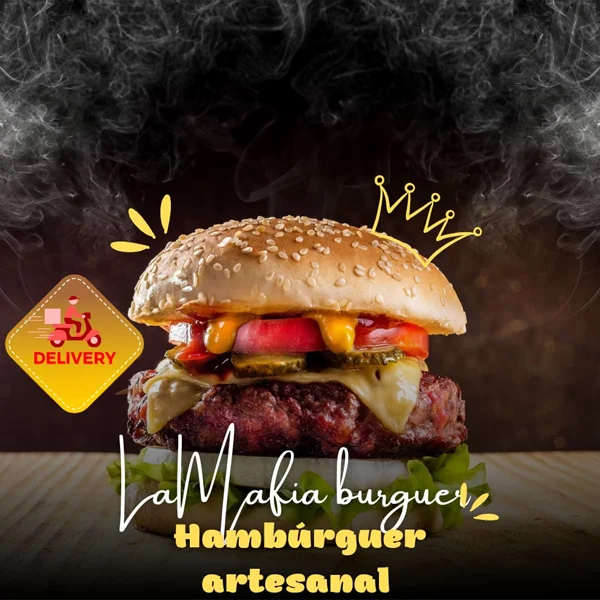 Lá máfia burguer - logo