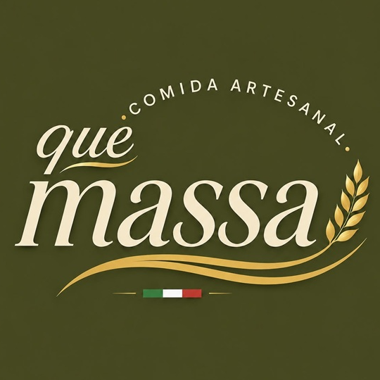 Que Massa! - logo