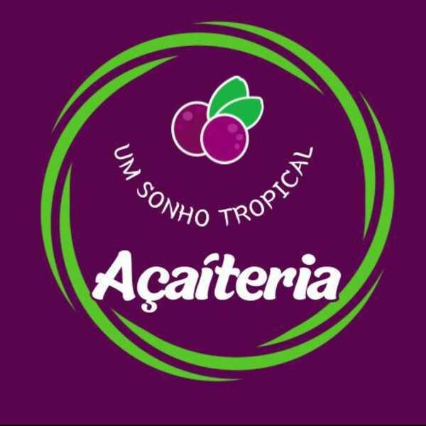 Um sonho tropical Açaiteria - logo