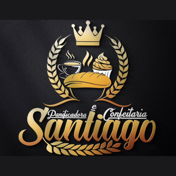 Panificadora e confeitaria Santiago - logo