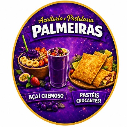 Açaí e Pastelaria Palmeiras - logo