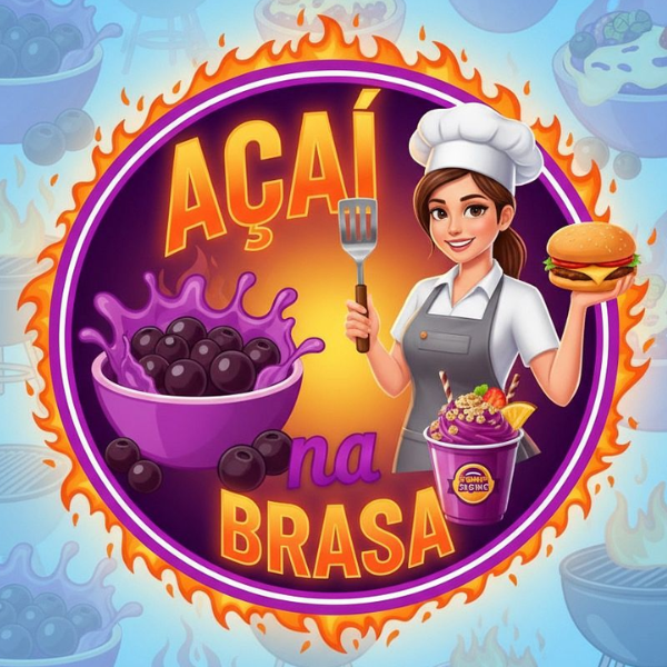 Açaí na Brasa - logo