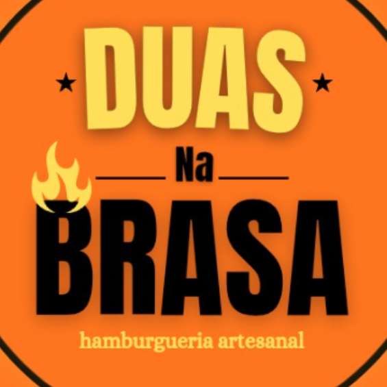 Duas na Brasa-Hamburgueria artesanal  - logo