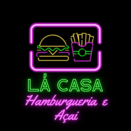 Lá casa hamburgueria e açaí  - logo