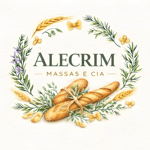 Alecrim Massas e Cia  - logo