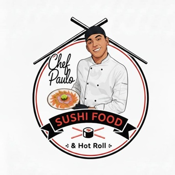 Chef Paulo Sushi Food - logo