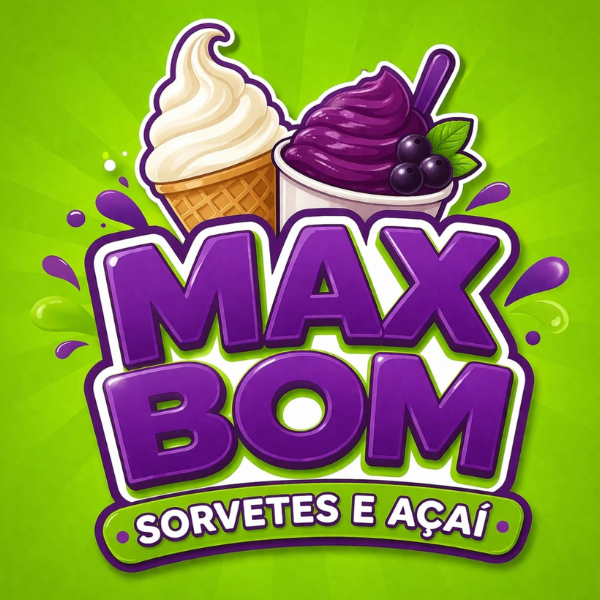 Max Bom Sorvetes e Açai - logo