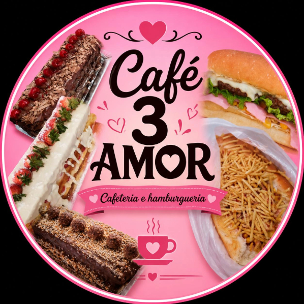 Café 3 Amor - Cafeteria e Hamburgueria - logo