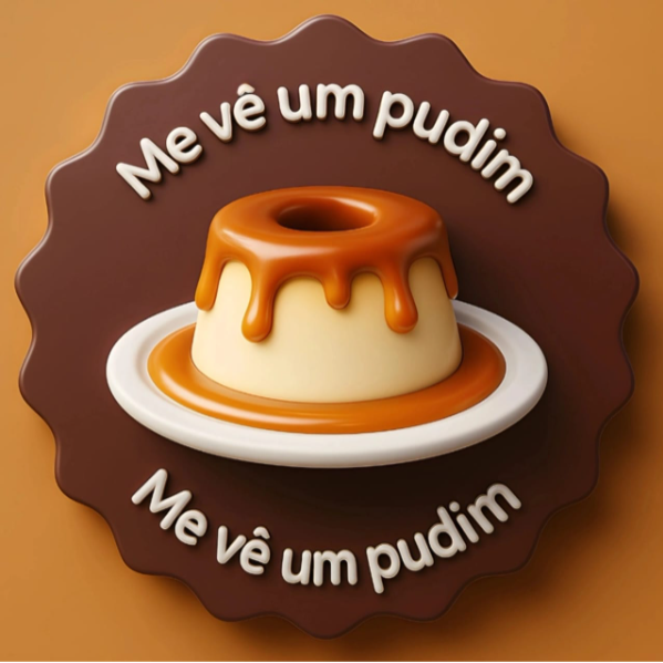 Me vê um pudim - logo