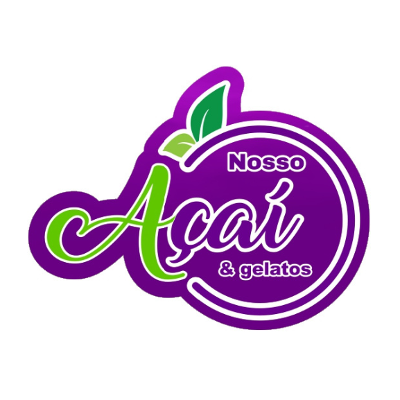 Nosso Açaí & Gelatos - logo