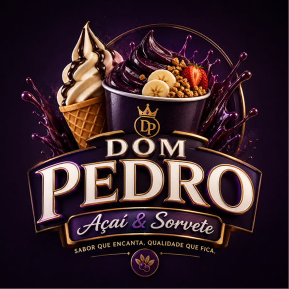 DOM PEDRO AÇAÍ E SORVETES - logo