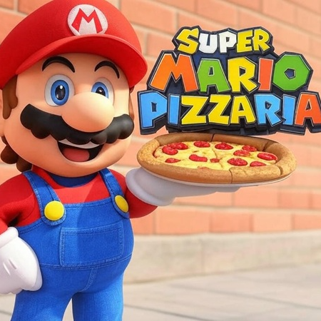 Super Mario Pizzaria - logo