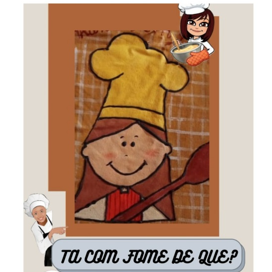 Tá com fome de que? - logo
