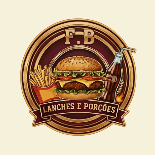 F.B Lanches e Porções - logo