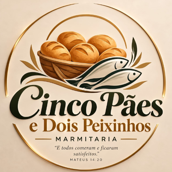 Cinco Pães e Dois Peixinhos Marmitaria - logo