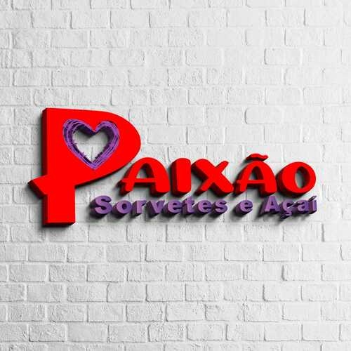 PAIXÃO SORVETES E AÇAÍ  - logo