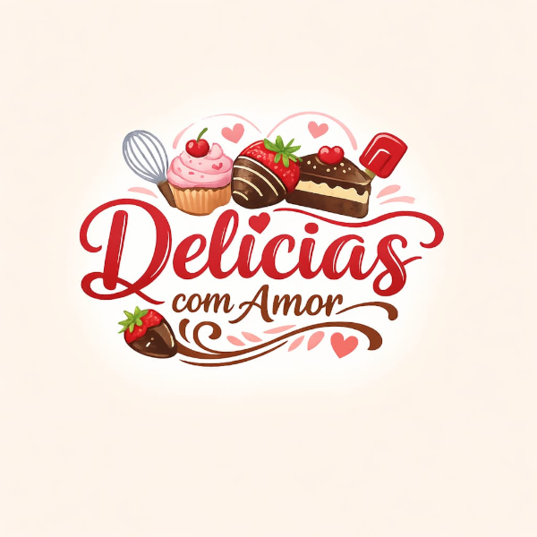 Delicias com amor - logo