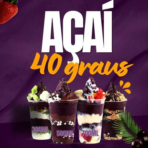 Açaí 40 graus - logo