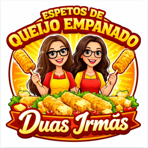 Espetos de Queijo Empanado Duas Irmãs - logo