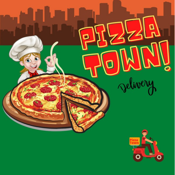 PIZZATOWN delivery - logo