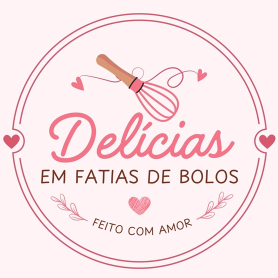 Delicias em fatias de bolo - logo