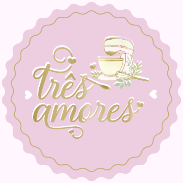 TRÊS AMORES DOCERIA  - logo