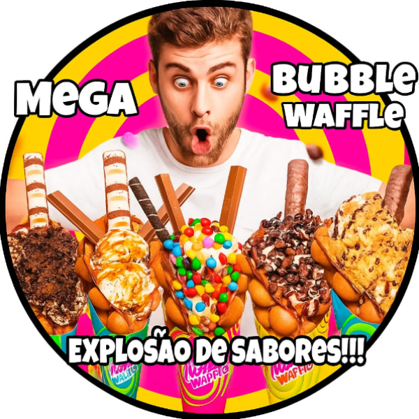 Mega Bubble Waffle - logo
