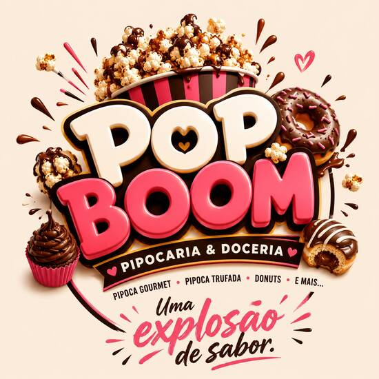 Pop Boom - Pipocaria e Doceria - logo