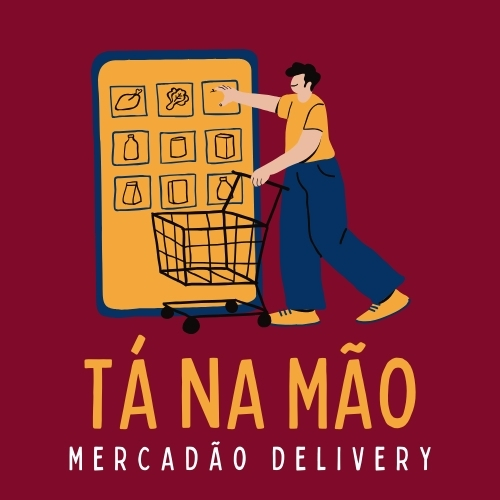 TÁ NA MÃO - MERCADÃO DELIVERY - logo