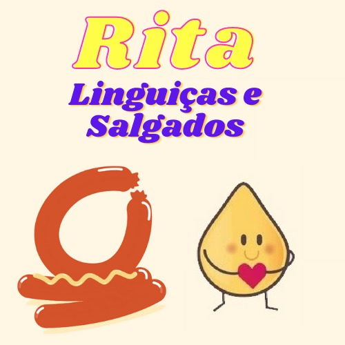 Rita linguiças e salgados. - logo