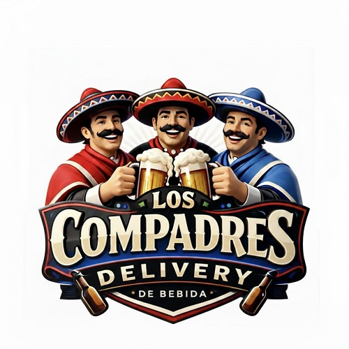Los Compadres Delivery de bebidas - logo