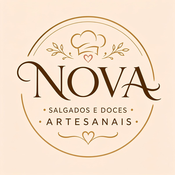 Nova Salgados e Doces Artesanais  - logo