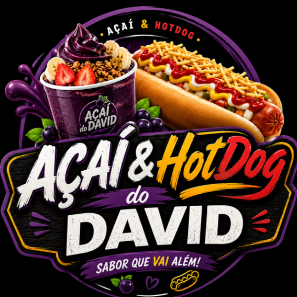 Açaí e Hot Dog do David - logo