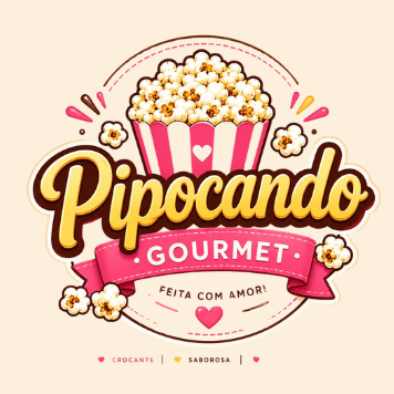 Pipocando Gourmet - logo