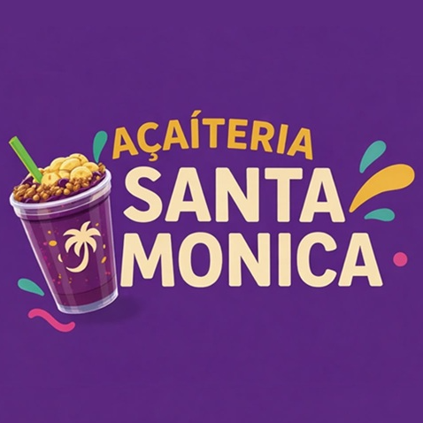 Açaí Santa Mônica - logo