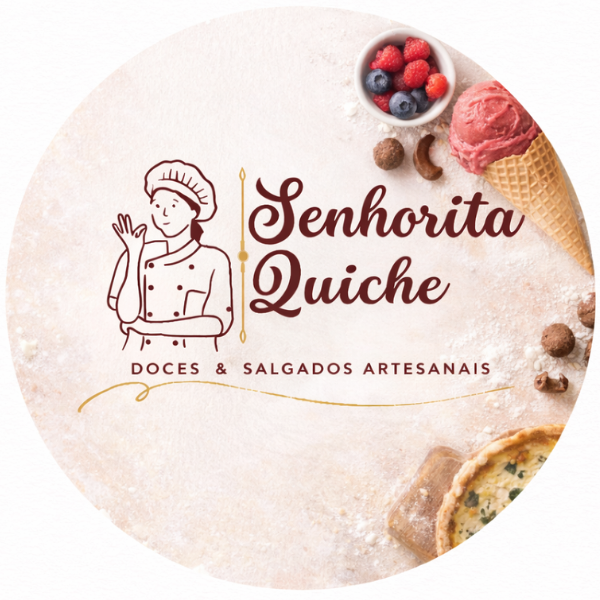 Senhorita Quiche Artesanais e Gelatto - logo
