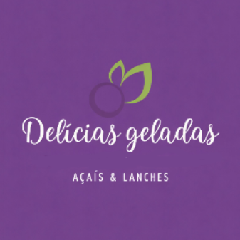 Delícias geladas açaís e lanches - logo