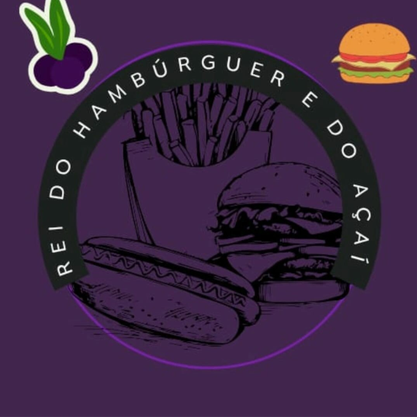 Rei do hambúrguer e do açaí - logo