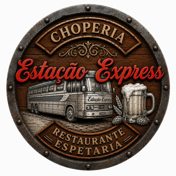 Estação restaurante e choperia - logo