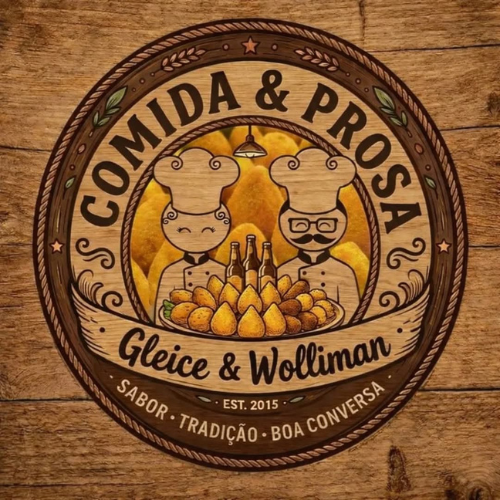 Comida & Prosa - Gleice e Wolliman - logo