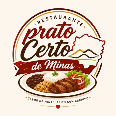Restaurante prato Certo de Minas - logo