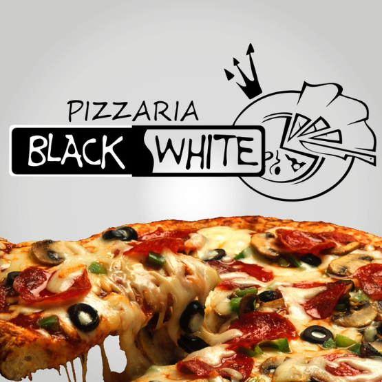 Black White Pizzaria - logo
