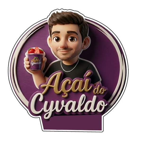 Açaí do Cyvaldo  - logo