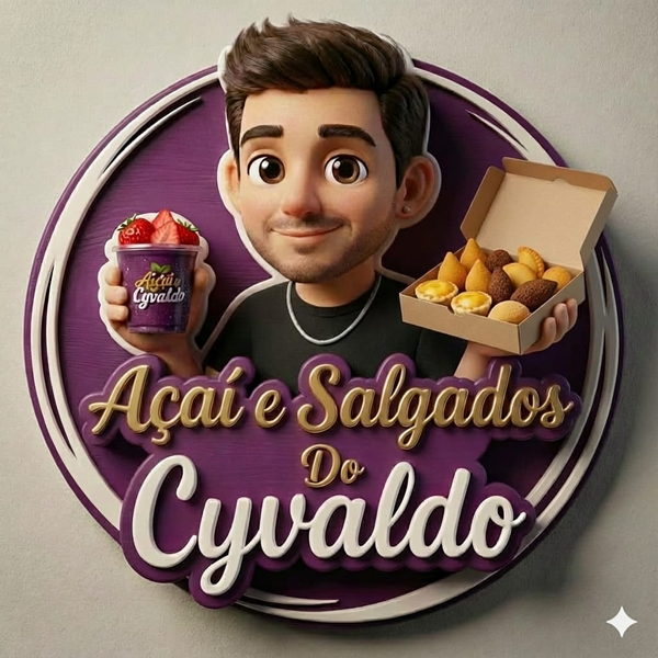 Açaí e salgados do Cyvaldo  - logo
