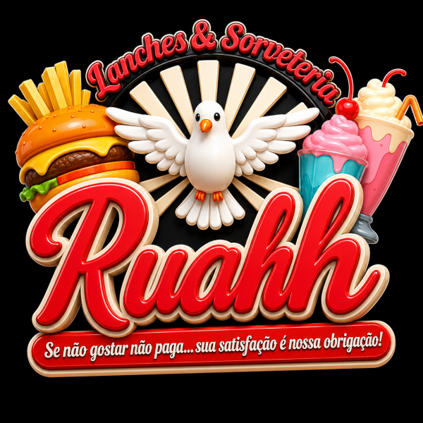 Lanches e Sorveteria Ruahh - logo