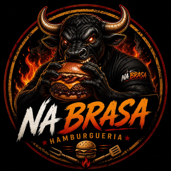 NA BRASA HAMBURGUERIA - logo